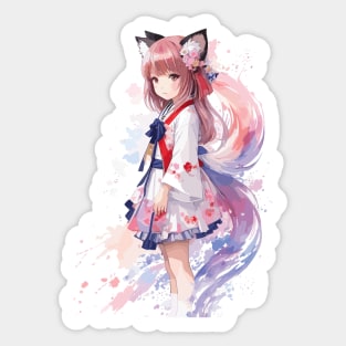 Kawaii baby Kitsune Sticker